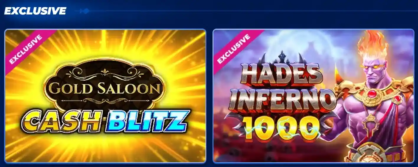 BassBet exklusive Slots Gold Saloon Cash Blitz Hades Inferno 1000