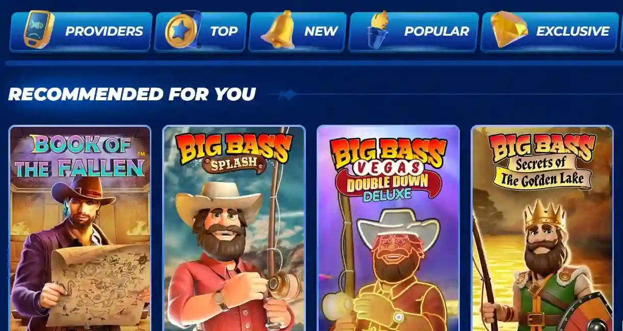 BassBet προτεινόμενα slots Book of the Fallen Big Bass Splash Vegas Double Down